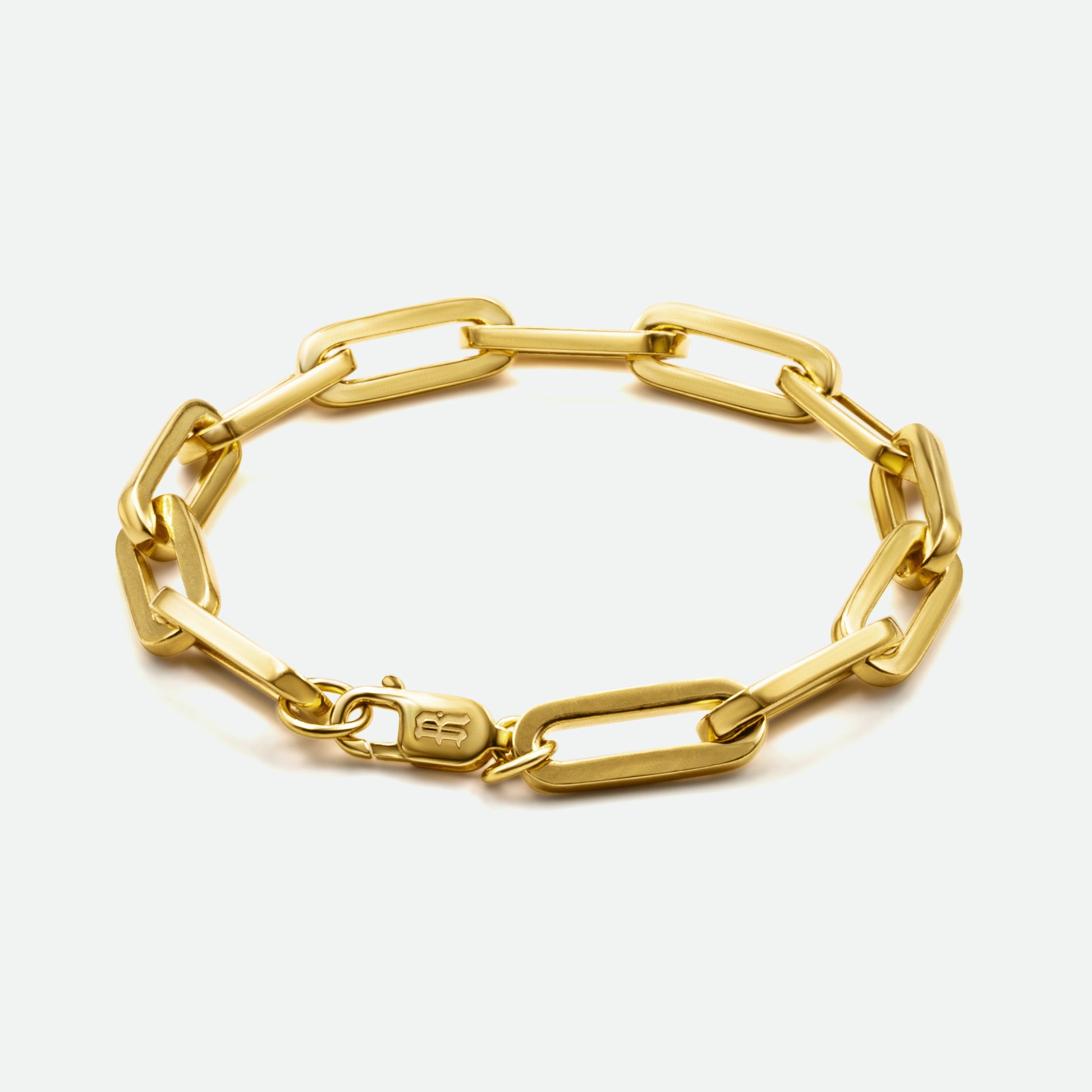 Huxton Gold Bracelet featuring bold cable chain links​
