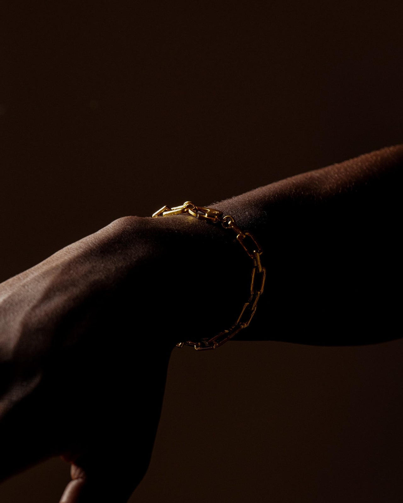 Men's Curtis bracelet in gold vermeil chunky chain