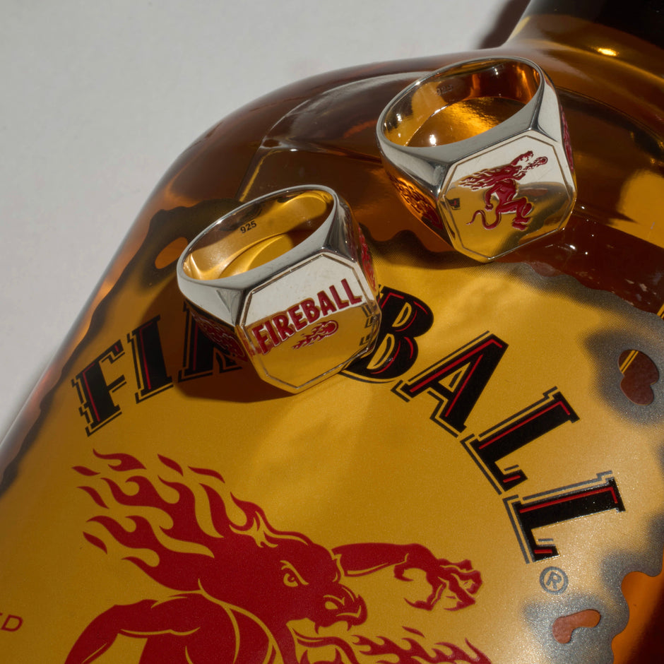 Rawninety x Fireball: Limited Edition 925 Silver Signet Ring