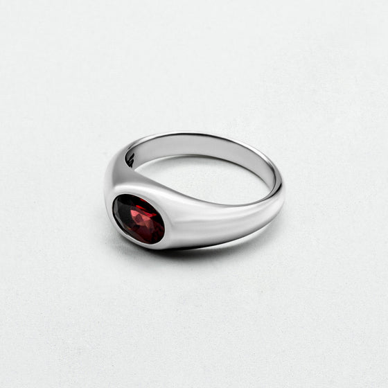 Yuki Ring | Red Garnet