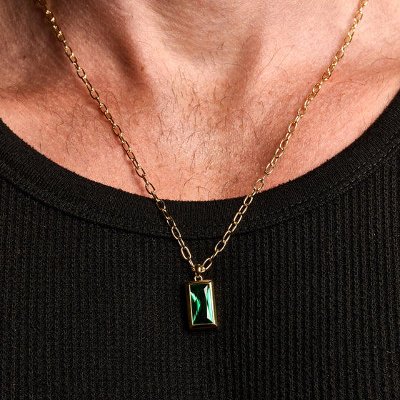 Sona Pendant | Emerald Gold