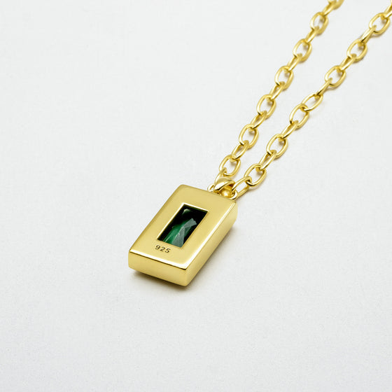 Sona Pendant | Emerald Gold